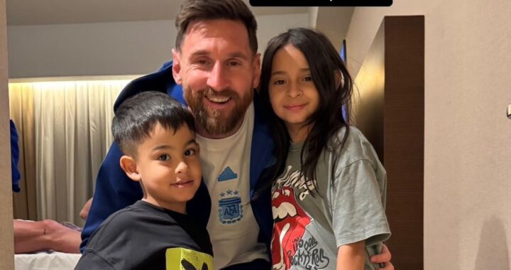 Los hijos de Juan Iturbe conocieron a Messi