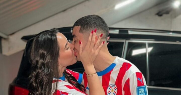 Así le recibió su esposa a Miguel Almirón luego del triunfo ante Argentina