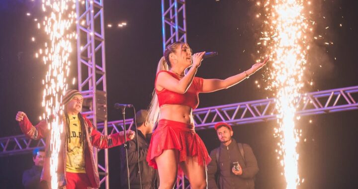 Nadia Portillo sufrió una aparatosa caída durante su show en Misiones