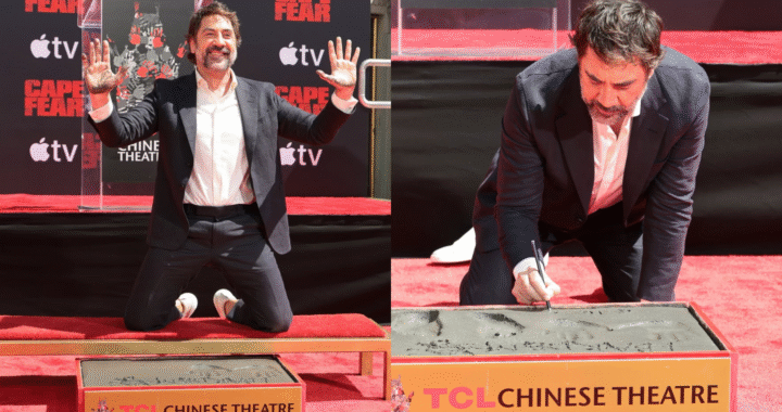 Javier Bardem dejó su huella en Hollywood