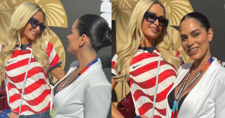 Fabi Martínez compartió escenario con Paris Hilton en el Mundial